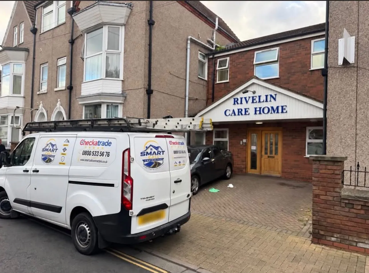 Commercial roofing at care home